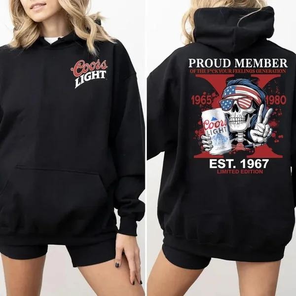 New Customize Gen X T-shirt, Limited Edition With Beer, Raised On Hose Water Hoodie, Inspired Funny Saying Sarcasm Quotes Sweatshirt, Badass Generation FAFOT Tee