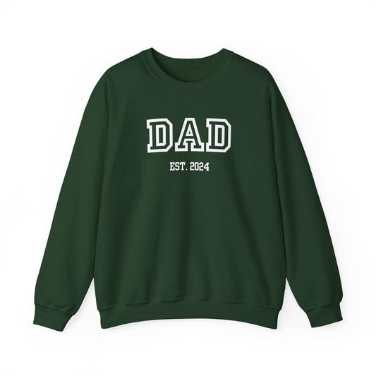 New Dad Est 2024 Crewneck Sweatshirt