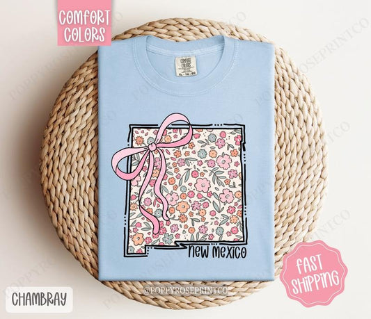 New Mexico Comfort Colors State Tshirt, Cute New Mexico Shirt, New Mexico Tshirt, New Mexico Shirt