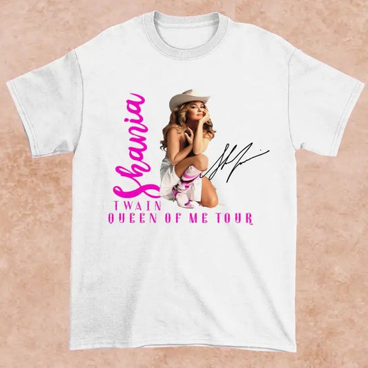 New Shania Twain Queen Of Me Tour Gift For Fan White All Size S-3XL