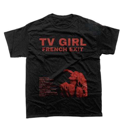 New TV Girl Unisex T-Shirt - French Exit Album Tee - Music Band Graphic Shirt - Printed Music Merch For Gift Top Womenswear tv girl