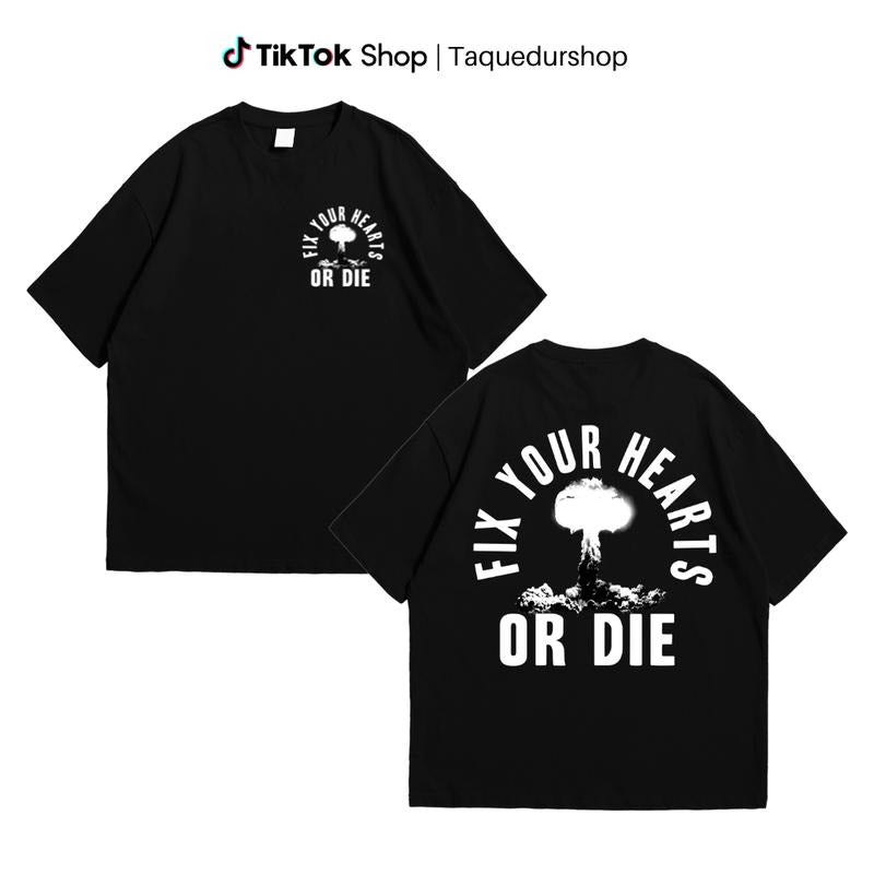 New Version Fix Your Hearts Or Die Unisex T-Shirt, David Lynch Shirt, David Lynch Vintage Shirt, David Lynch Gift, Twin Peaks Fans Gift