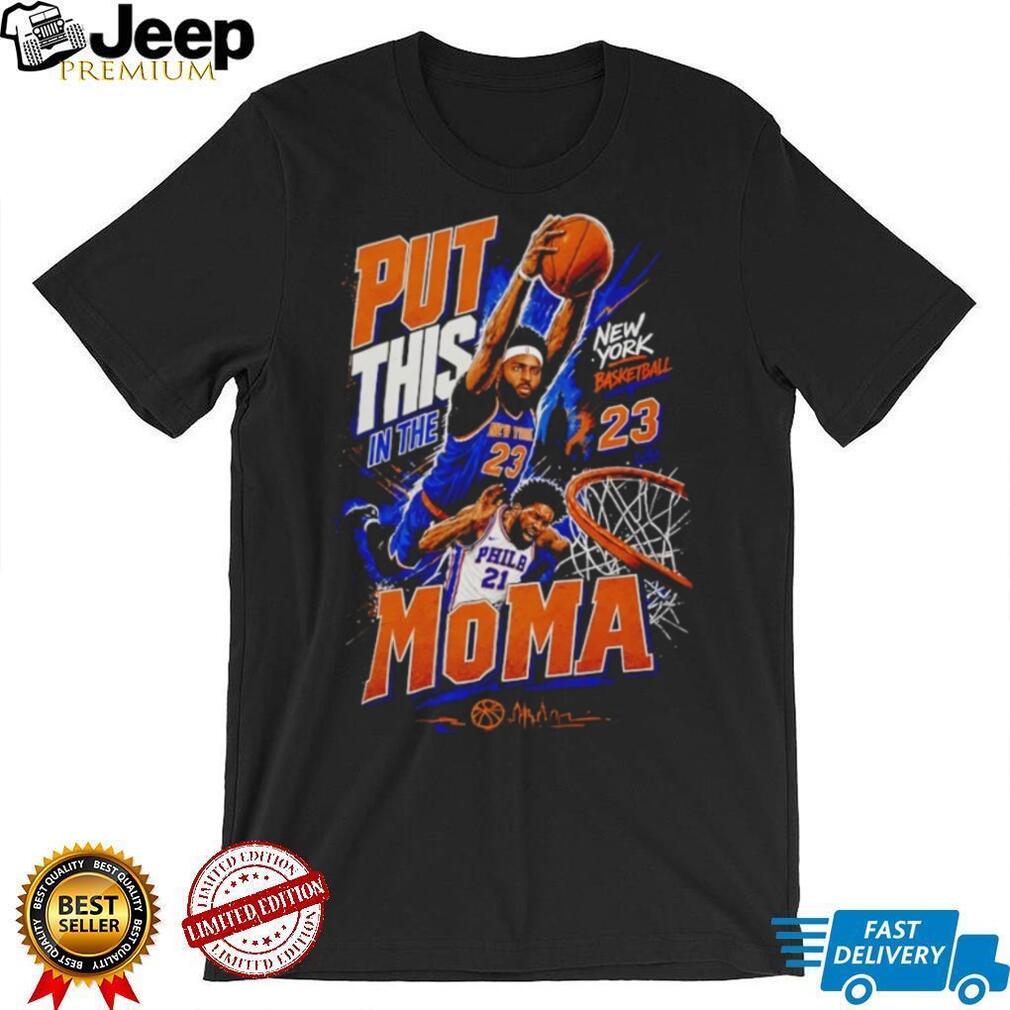 New York Basketball Put This In The Moma Poster Dunk T Shirt