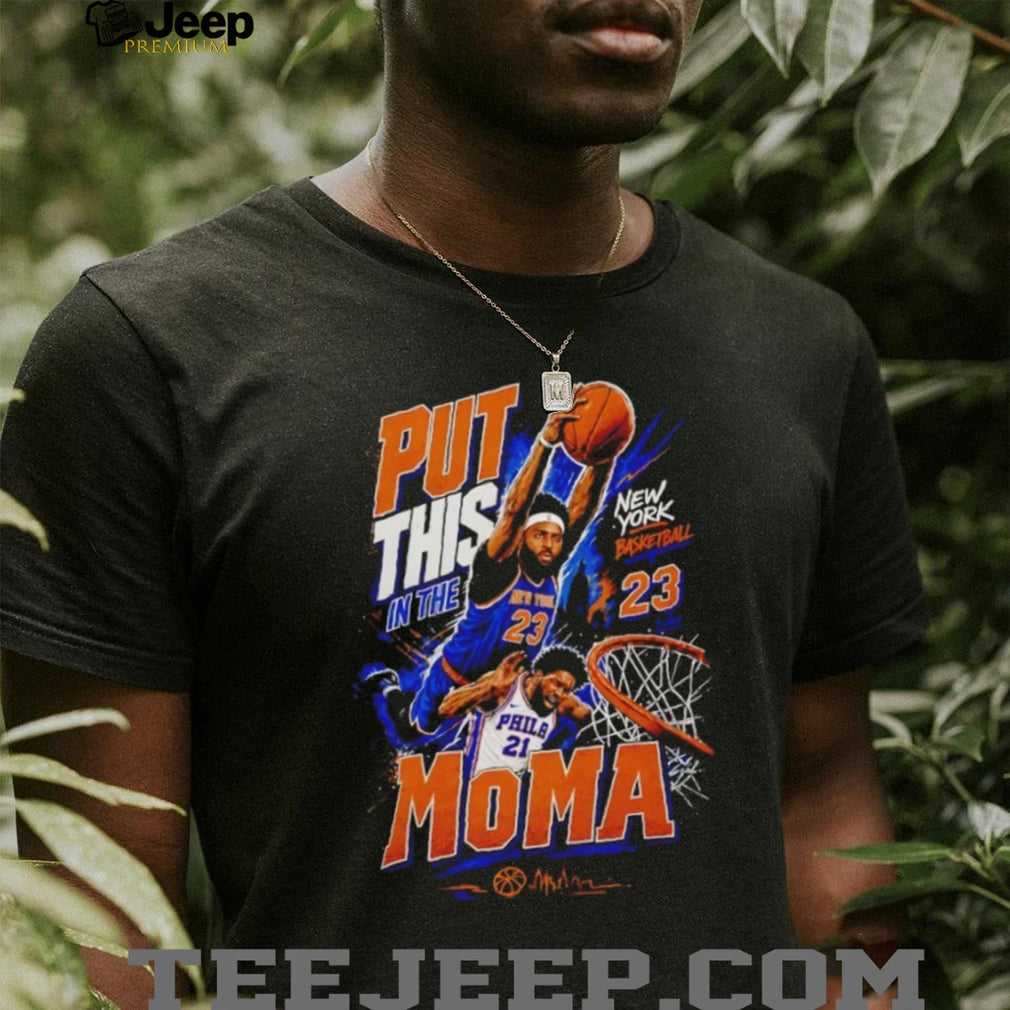 New York Basketball Put This In The Moma Poster Dunk T Shirt