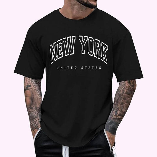 New York City - United States - Throwback Design - Classic T-Shirt , Unisex Cotton 100%, Top Menswear