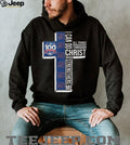 New York Giants 100 Seasons I Can Do All Things Through Christ Cross T Shirt