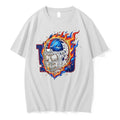 New York Giants Eli Manning Skeleton Football Player Flaming Helmet Black Tshirts Sweater