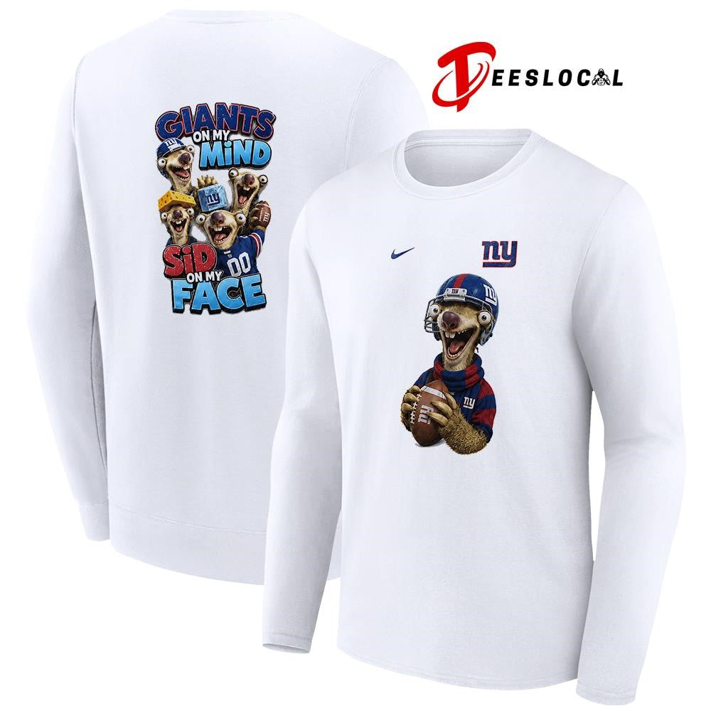 New York Giants on my mind Sid on my face shirt