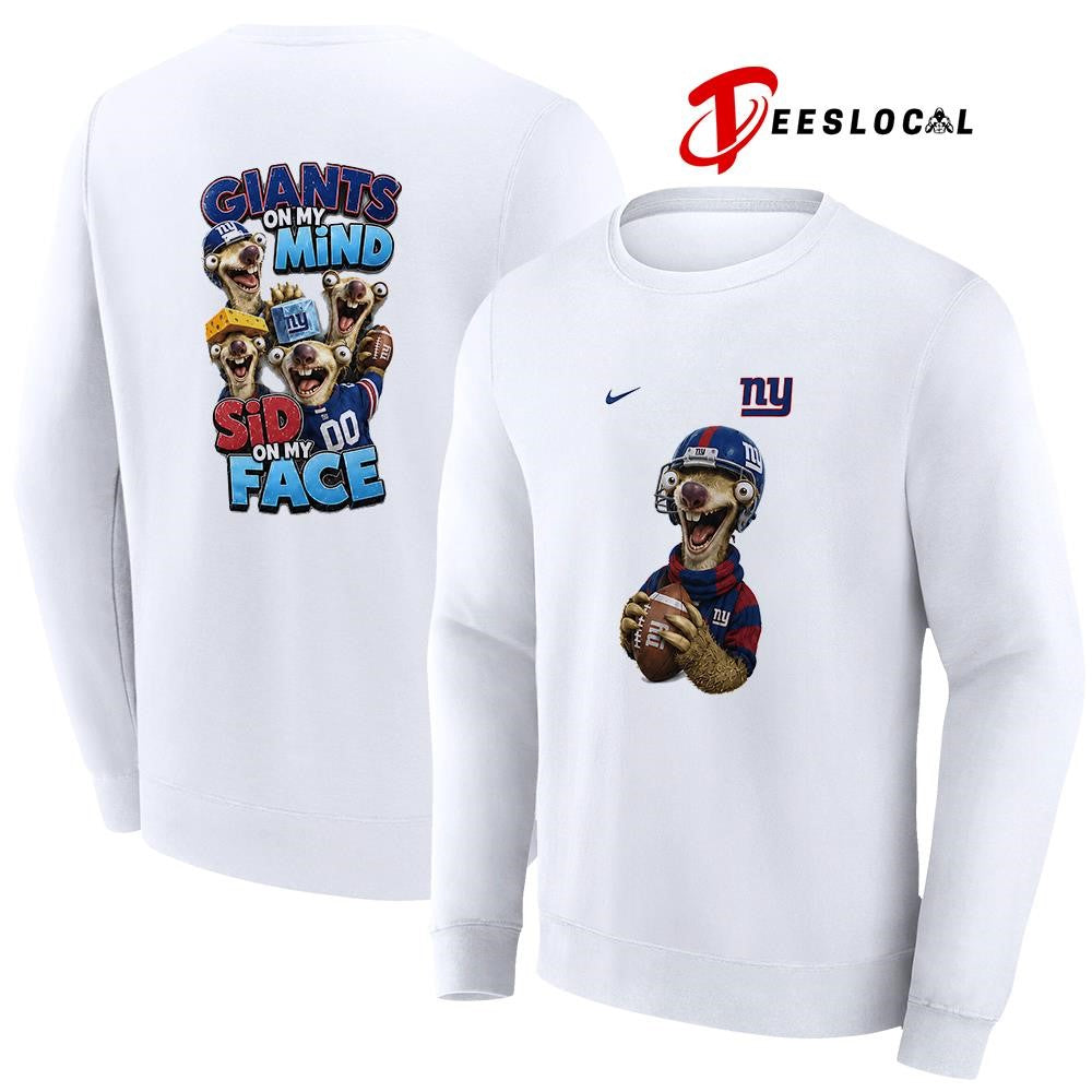 New York Giants on my mind Sid on my face shirt