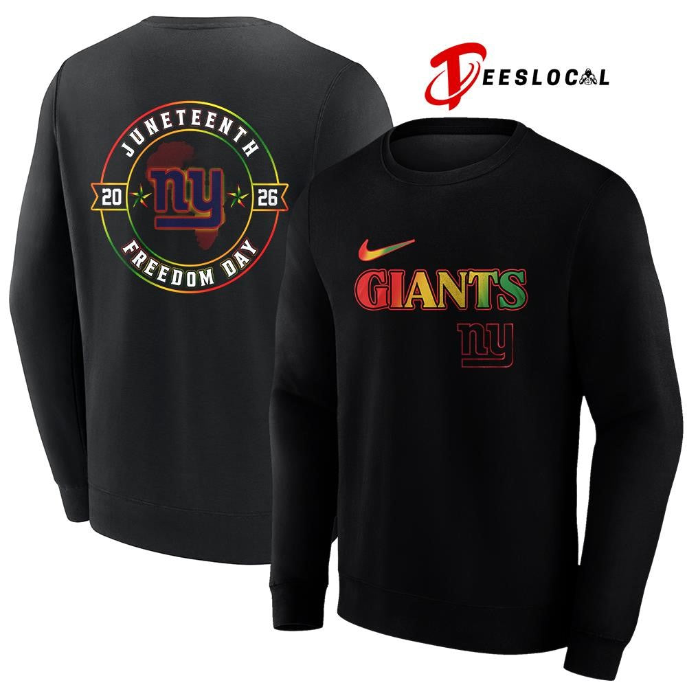 New York Giants x Juneteenth Strong freedom day logo shirt
