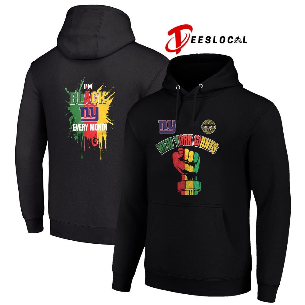 New York Giants x Juneteeth freedom I’m black every month icon shirt