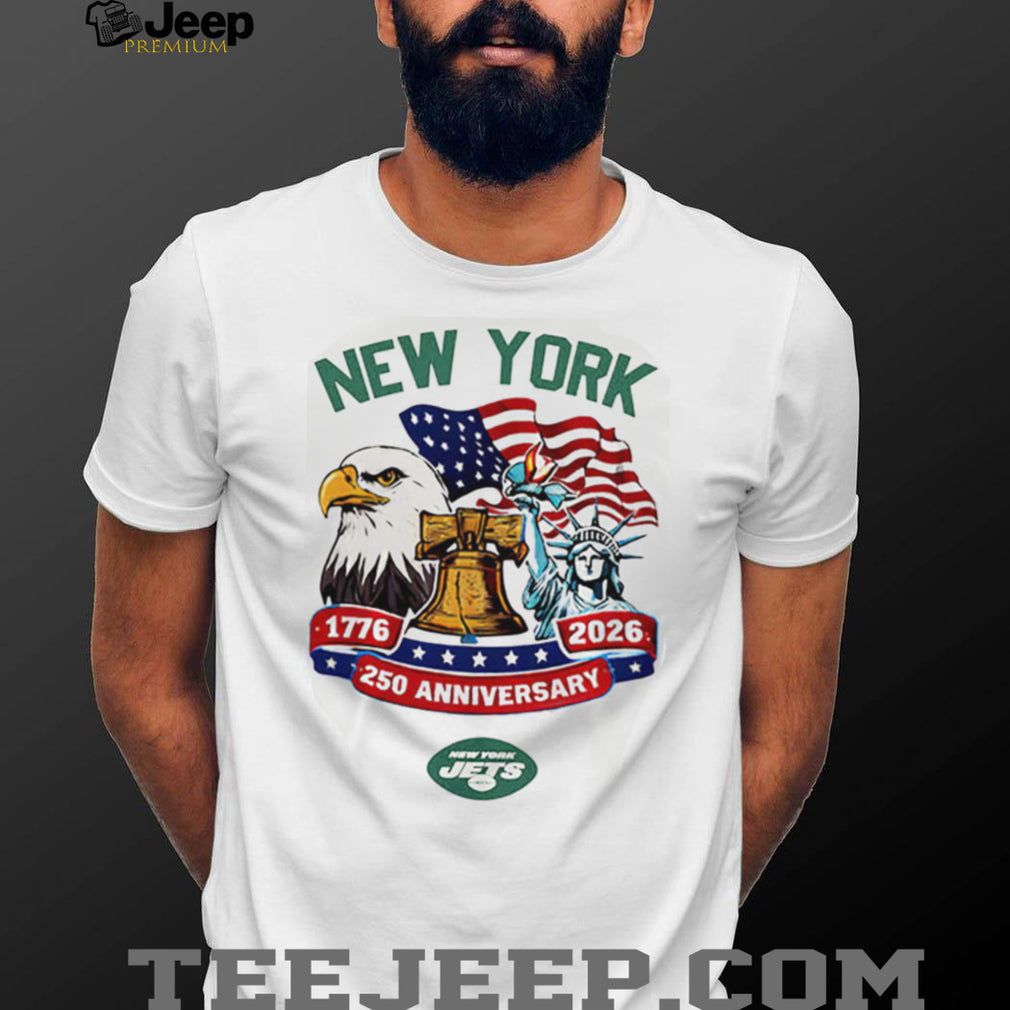 New York Jets Personalized America’s 250th Anniversary Patriotic V Neck T Shirt