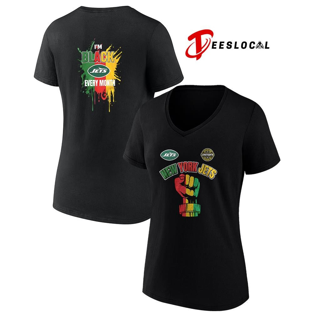 New York Jets x Juneteeth freedom I’m black every month icon shirt