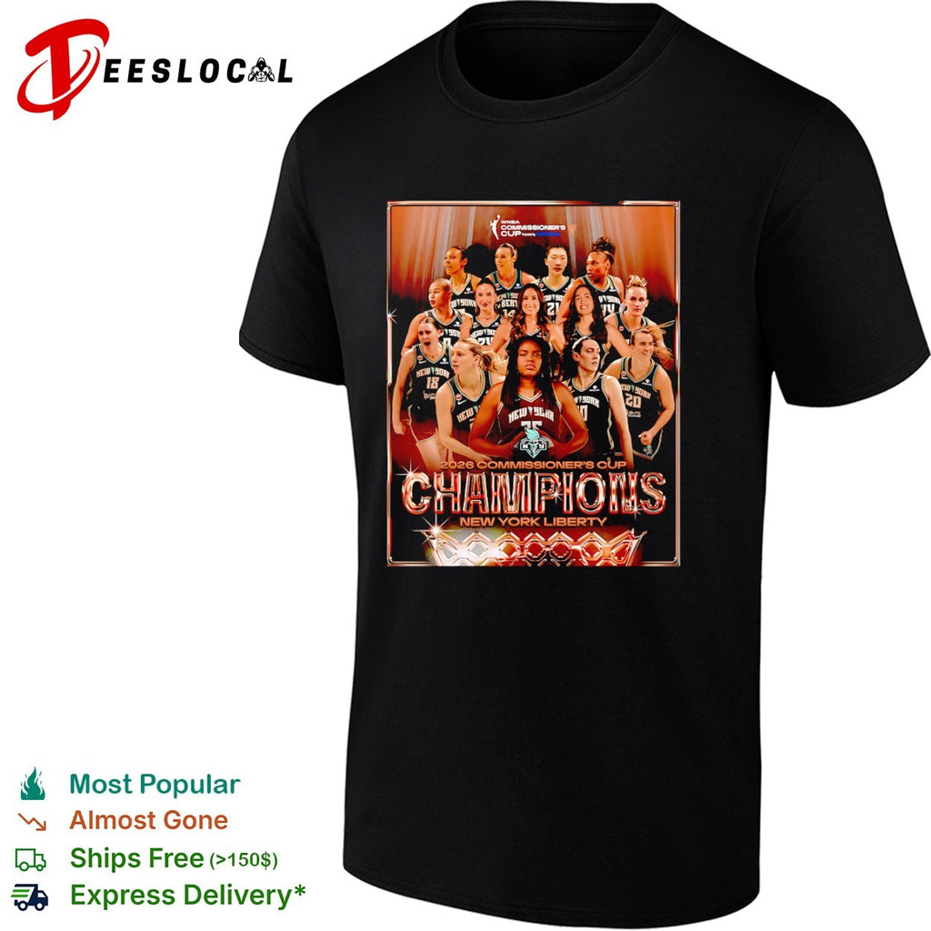 New York Liberty 2026 Commissioners Cup champions shirt