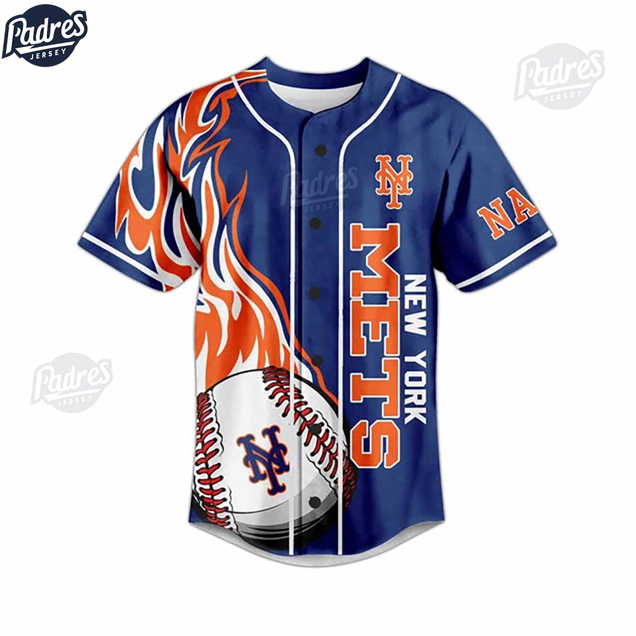 New York Mets Custom Baseball Jersey Fans Club - Padres Jersey Oasis: Elevate Your Baseball Style Game... (Image 2)