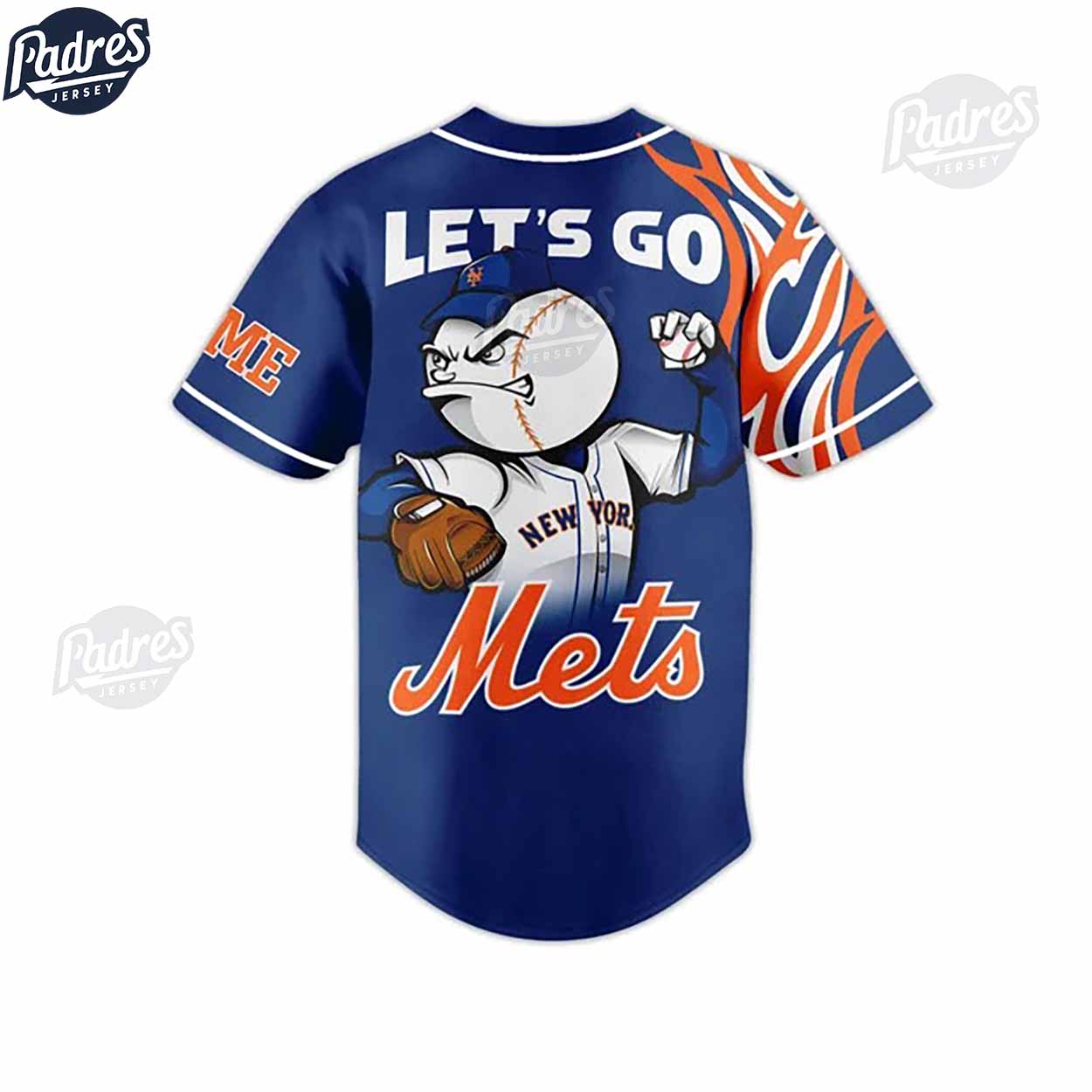 New York Mets Custom Baseball Jersey Fans Club - Padres Jersey Oasis: Elevate Your Baseball Style Game... (Image 3)