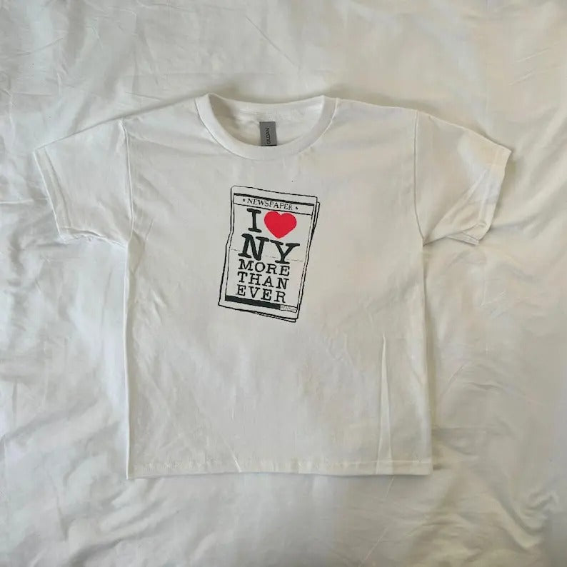 New York Newspaper Baby Tee, vintage, Pinterest, retro, New York lover, travel gift, NYC, streetwear, ahs style, 90s style baby teestyle{n002}2