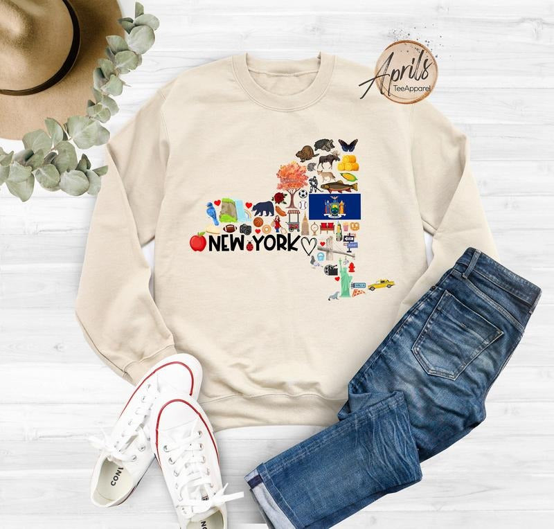 New York Sweatshirt, New York Hoodie, Gift For Women