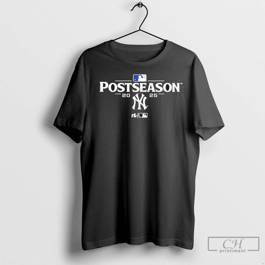 New York Yankees 2025 Mlb Postseason T Shirts