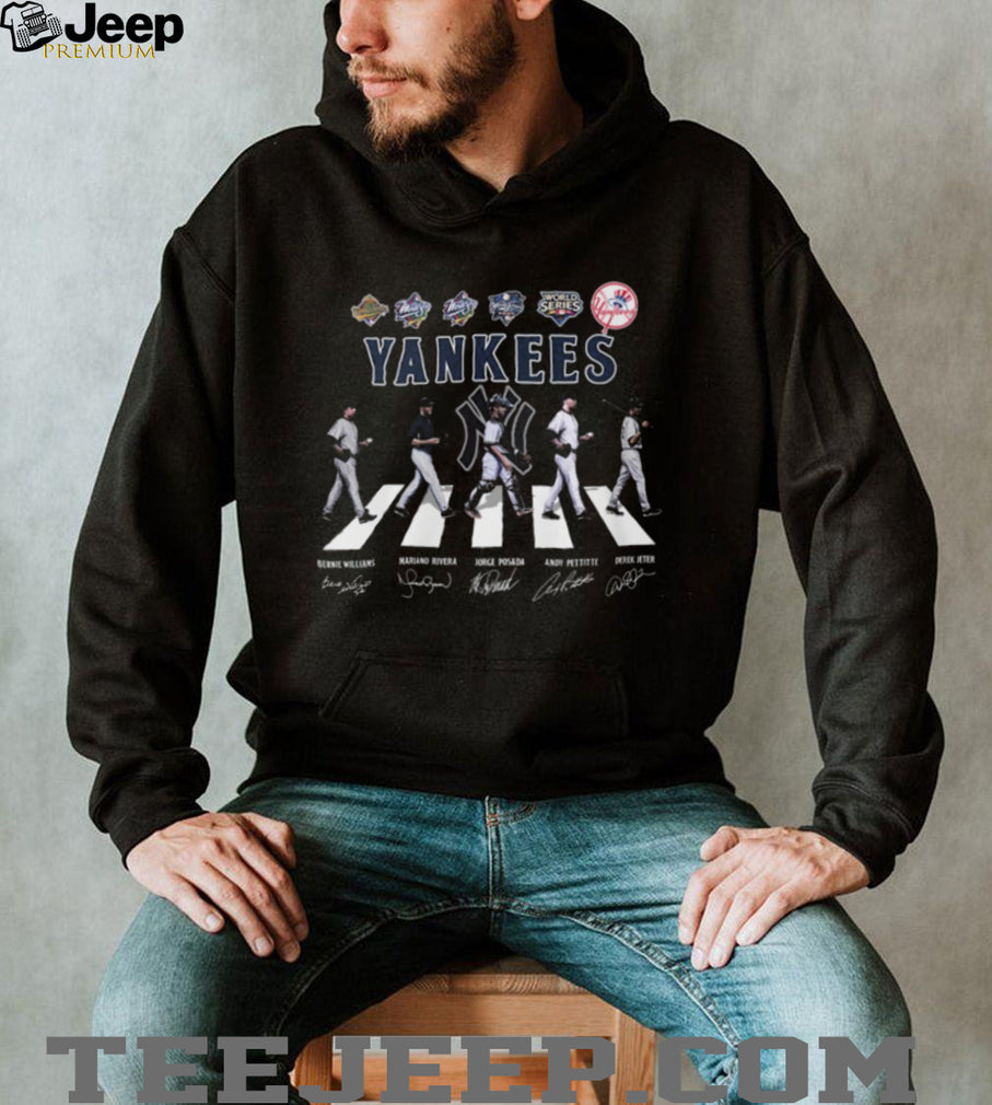 New York Yankees Abbey Road Legends Signatures T Shirt