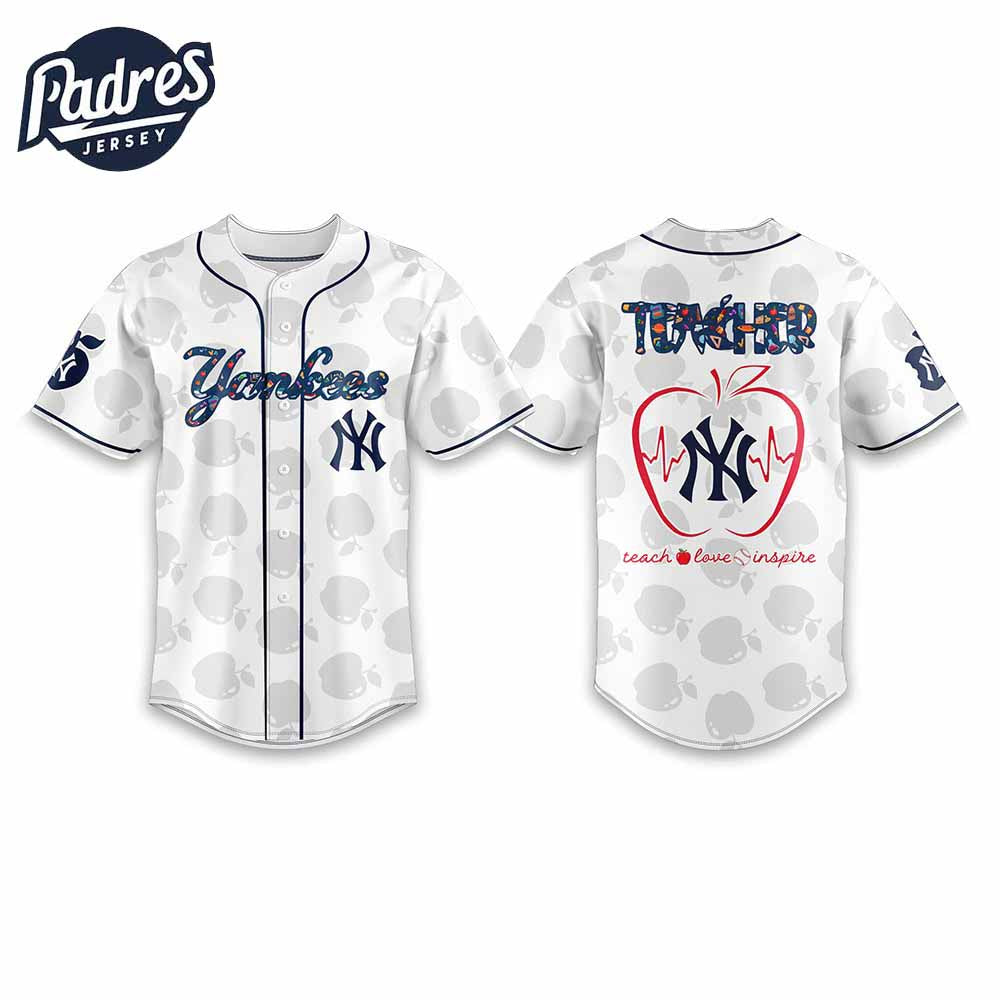 New York Yankees Teacher Night Baseball Jersey 2025 Outfit - Padres Jersey Oasis: Elevate Your Baseball Style... (Image 1)
