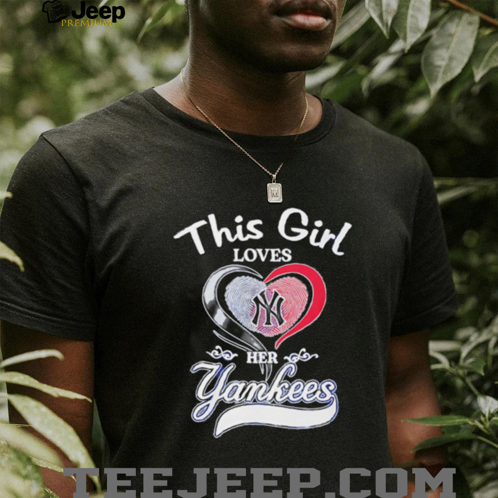 New York Yankees this girl loves her Yankees logo shirt