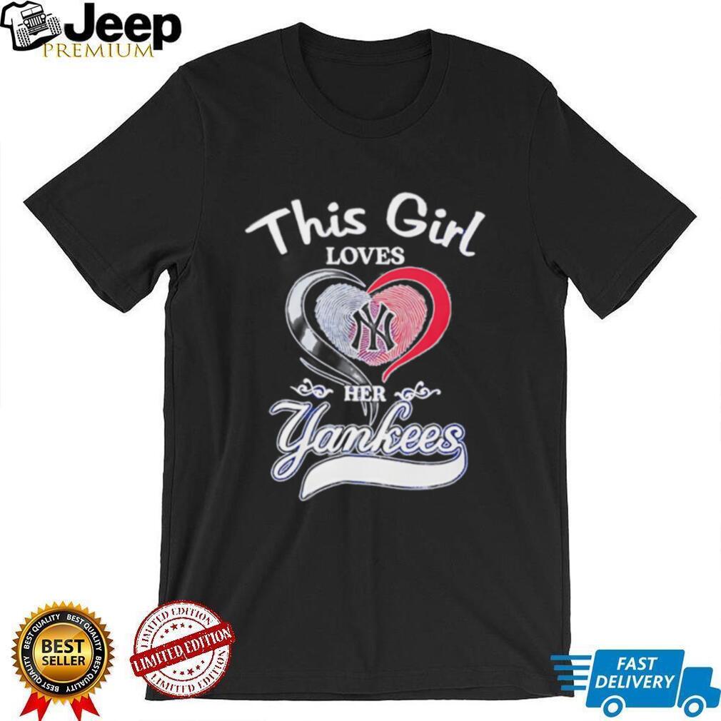 New York Yankees this girl loves her Yankees logo shirt