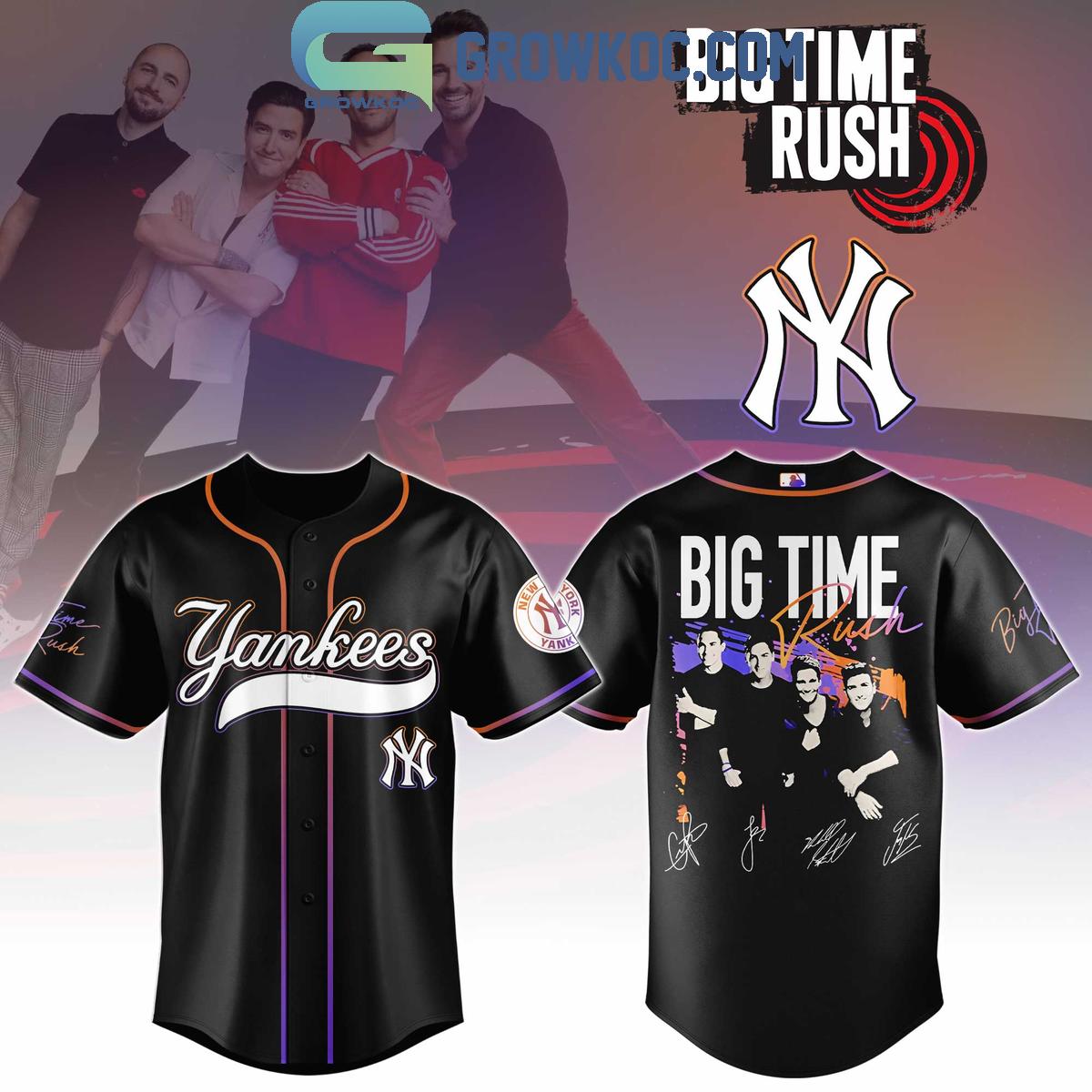 New York Yankees x Big Time Rush Tour 2025 Baseball Jersey