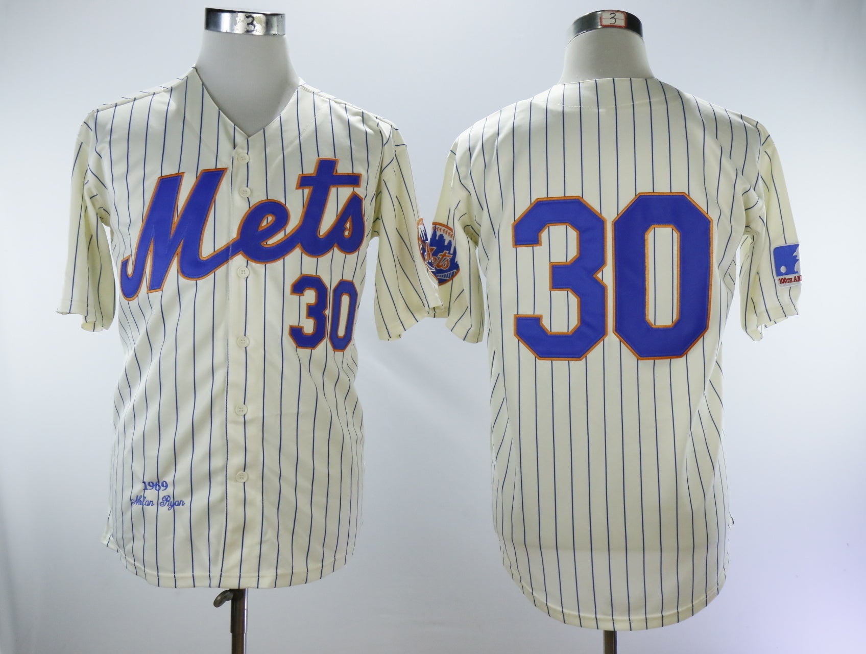 New York Mets #30 Michael Conforto Mets 30 Off-White 1969 Blue Retro Style 3