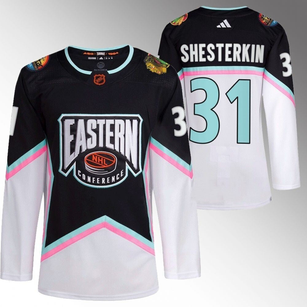 New York Rangers #31 Igor Shesterkin 2023 NHL All-Star Black Eastern Conference Jersey