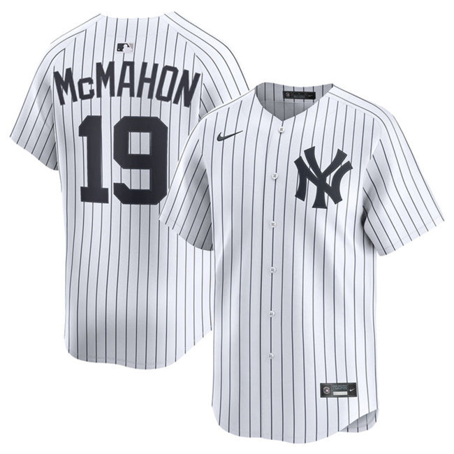 New York Yankees #19 Ryan McMahon White 2025 Home Limited Stitched Baseball