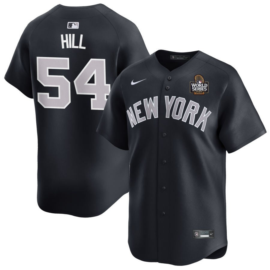New York Yankees #54 Tim Hill 2024 World Series Alternate – Navy