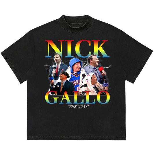 Nick Gallo The Goat T-Shirt Unique Design for Everyday Wear Pair with Anything
