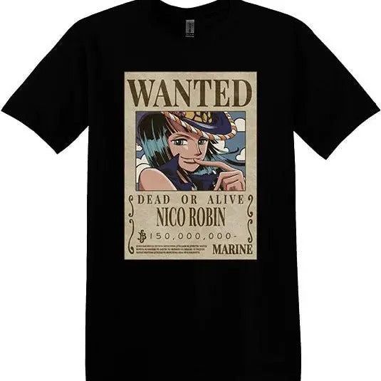 Nico Robin Wanted Anime One Piece Unisex T-shirt