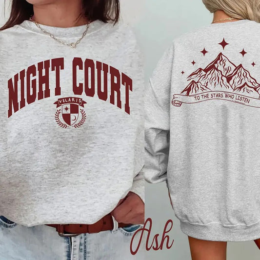 Night Court Velaris Sweatshirt, To The Stars Who Listen T-Shirt, A Court Of Thorns And Roses Shirt, City Of Starlight Sweater, Velaris Tee Shirt, Court of Dream Tee, Sarah J Maas Merch