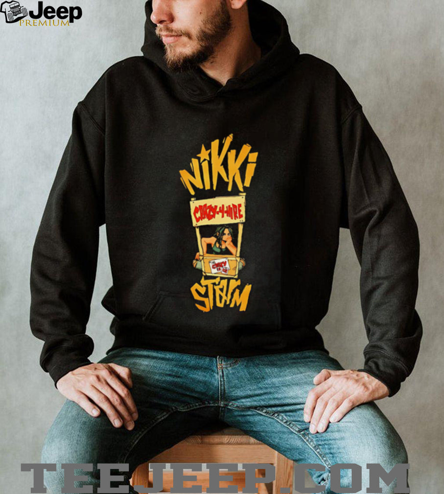 Nikki Storm crazy 4 hire illustration shirt