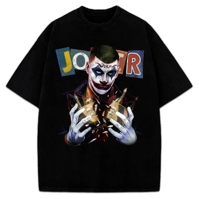 Nikola Jokic Joker King Lebron James T-Shirt Custom Vintage Graphic Design Tee Cotton Menswear