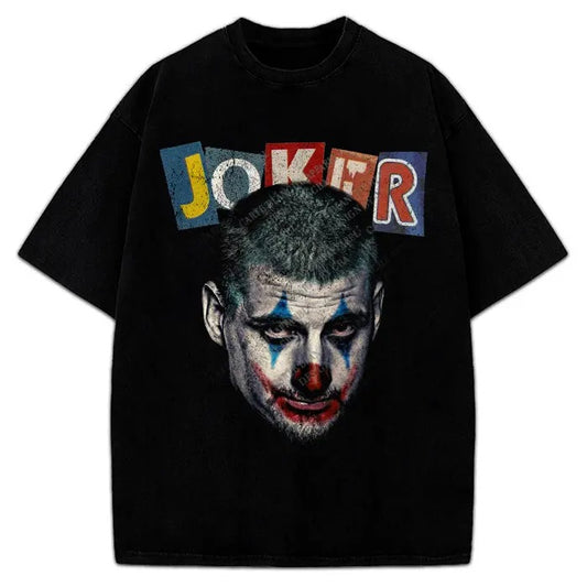 Nikola Jokic T-Shirt Custom Vintage Graphic Design Tee Cotton Menswear
