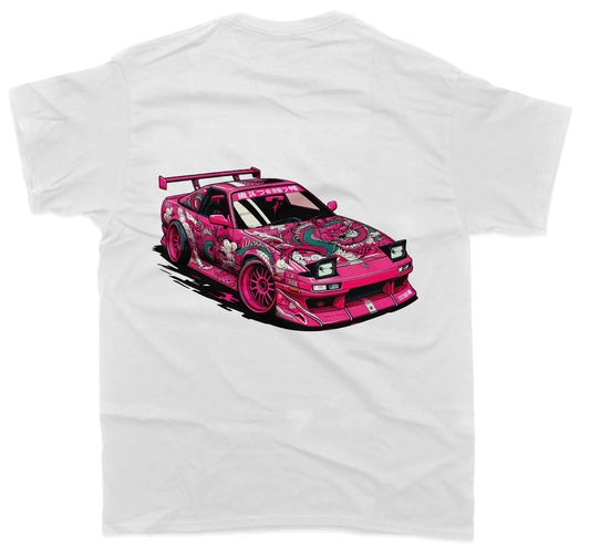 Nissan 180SX Pink Dragon T-Shirt - Unisex - Car Enthusiast - Drifting Drag JDM Hoodie, Sweatshirt | WearSparks.com