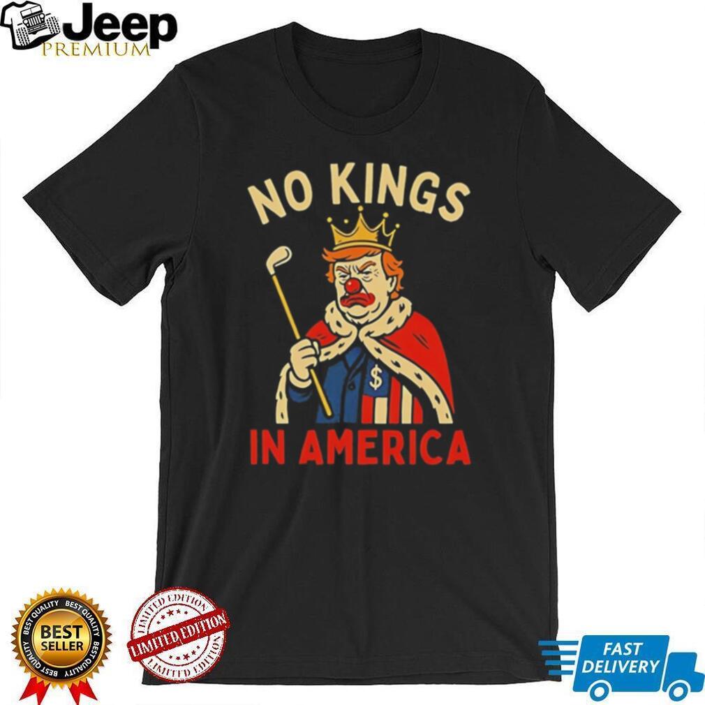 No Kings In America Political Satire Graphic T Shirt