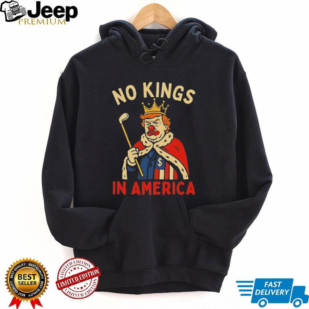 No Kings In America Political Satire Graphic T Shirt