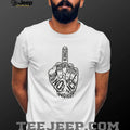 No Kings No War No Ice Middle Finger Protest Graphic T Shirt