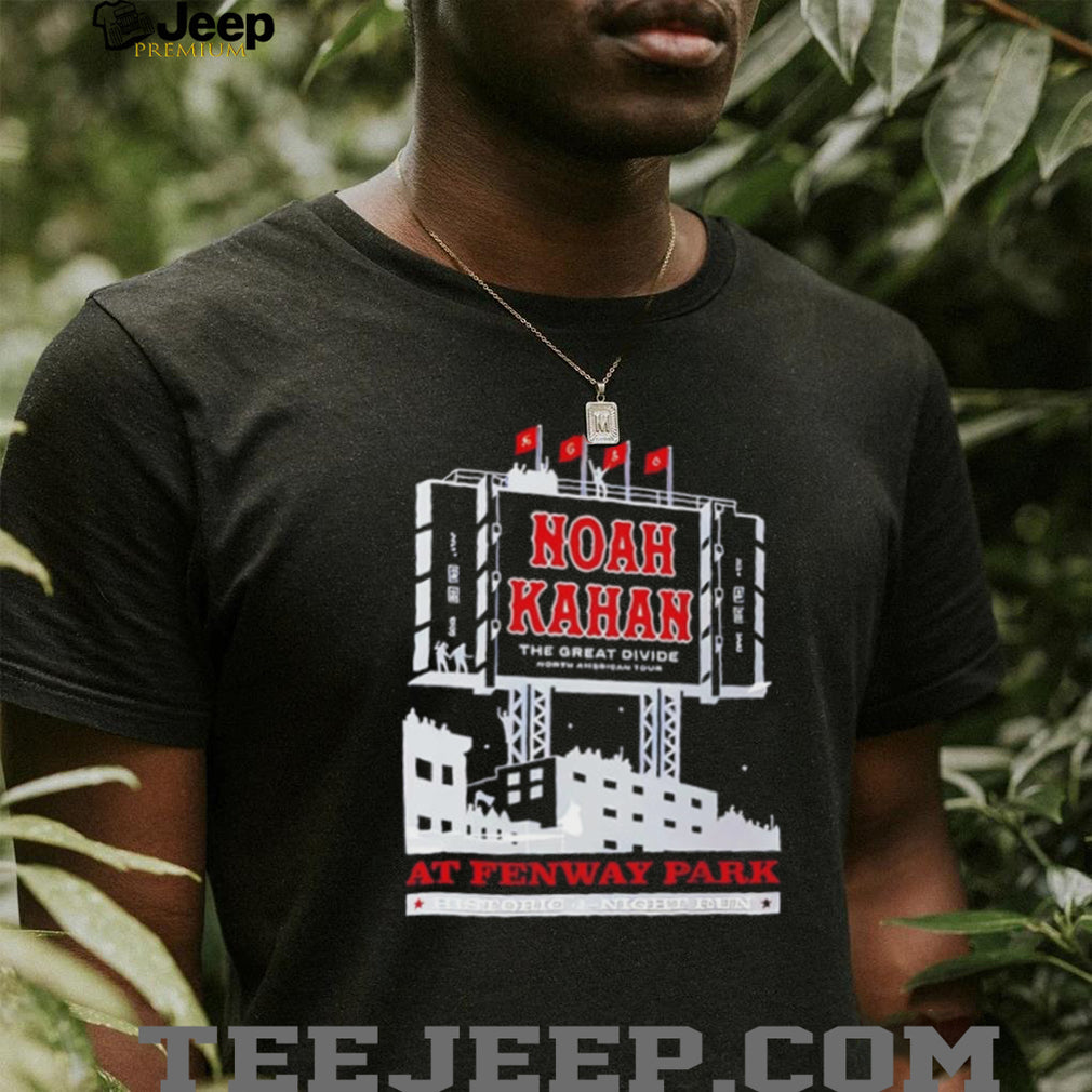 Noah Kahan The Great Divide North American Tour at Fenway Park Historic 4 Night Run shirt
