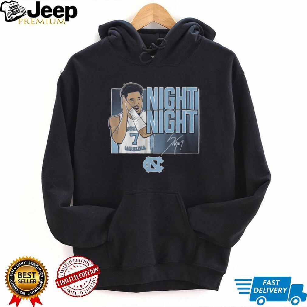 North Carolina Tar Heels Basketball Night Night Celebration Signature T Shirt