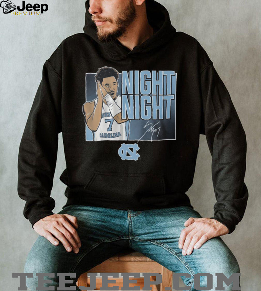 North Carolina Tar Heels Basketball Night Night Celebration Signature T Shirt