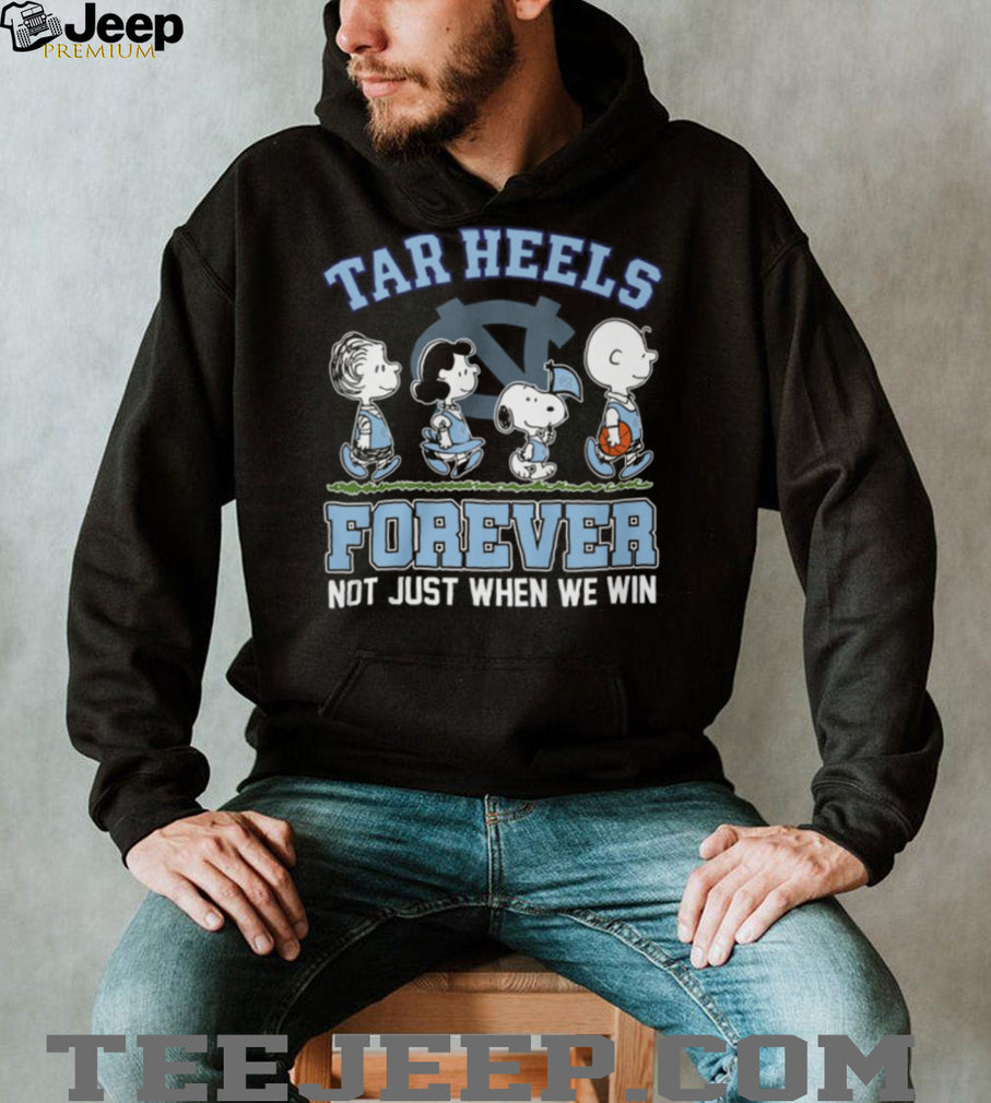 North Carolina Tar Heels Peanuts Forever Not Just When We Win T Shirt