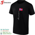 Norway cursive flag shirt