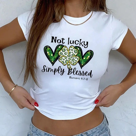 Not Lucky Just Blessed St Patrick Day Baby Tee, Gift Ideas Hoodie, Sweatshirt | WearSparks.com
