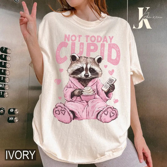 Not Today Cupid Shirt Comfort Colors Shirt, Valentine's Day Women's Tee, Funny Women's Tshirt