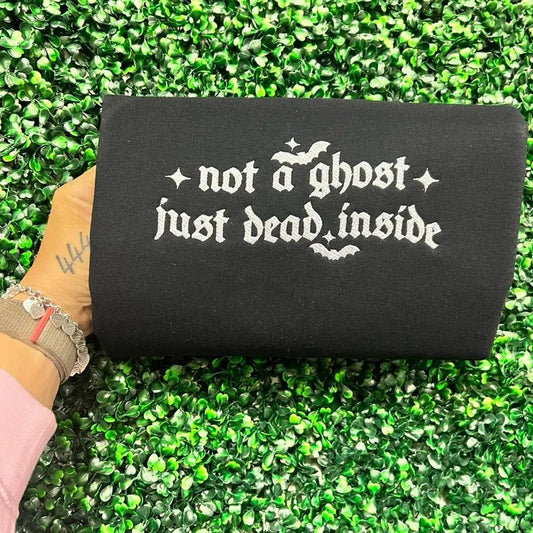 Not a ghost embroidered unisex sweater